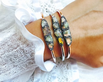 Raw Opal Jewelry, Opal Bracelets, Opal Jewelry, October Birthstone, October Opal, Birthday Gift for October, Opal Birthstone Gift