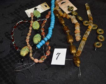 9 Strands of Various Beads