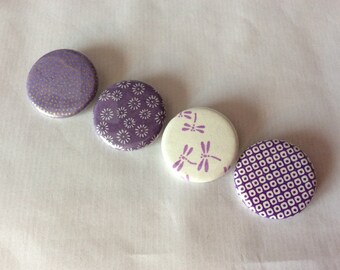 Purple Japanese paper badge
