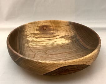 Walnut Bowl with natural elements.