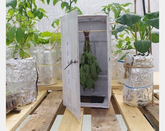 Herb Dryer, Eco, Box, Cupboard, Distressed, Vintage style