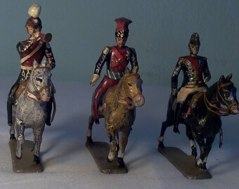 lead soldier on horseback/ lead figure Lead soldier toy