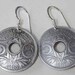 Antique French coin earrings-beautiful!