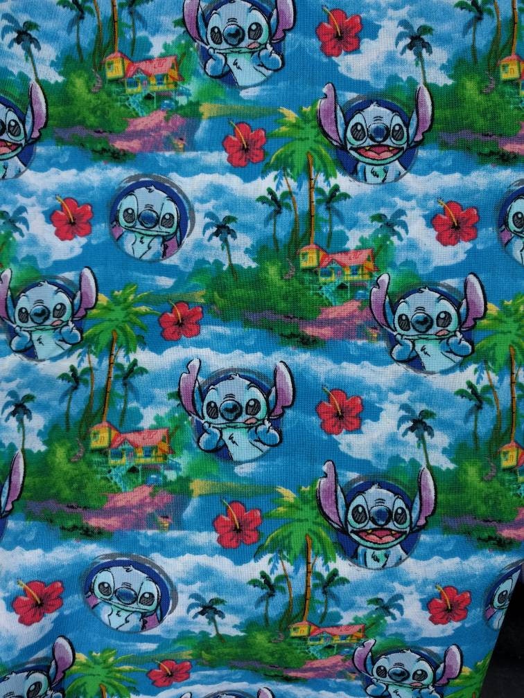 Disney Lilo and Stitch Hawaii Club Surfer Fat Quarter Fabric