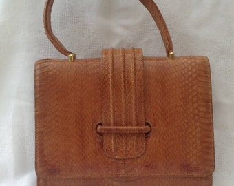 REDUCED - Vintage Snake Skin Bag