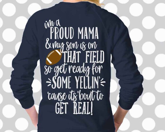 Download Football Mom svg proud mama SVG football mom shirt DxF