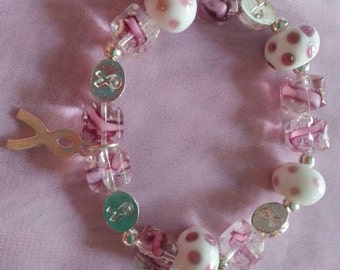 Breast cancer awareness bracelet