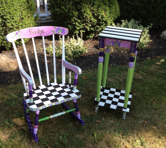 Dot Painted Furniture Etsy Dot Painted Furniture Etsy