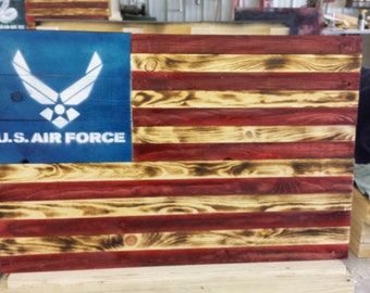 United States Air Force, Rustic, Reclaimed, Pallet Wood, Wall Hanging
