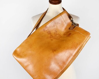 Beautifully Rustic Leather Single Strap Backpack || Leather Purse