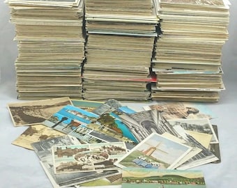 Genuine Old Postcards Collection Vintage/UK/Foreign/Europe/ B&W/ Colour Job Lot Mixed Assorted Eras (in packs of 20)