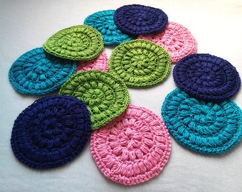Jumbo Crocheted Face Scrubbies / Coasters