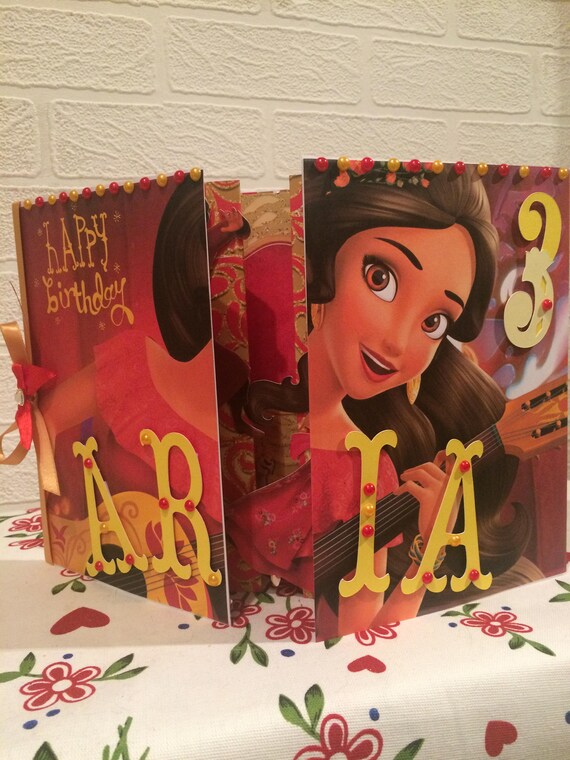 Elena of Avalor birthday card large princess card custom