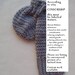 Tunnel Vision - grey open ended tube - Willie Warmer Penis Cozy - crochet willy warmer. mature