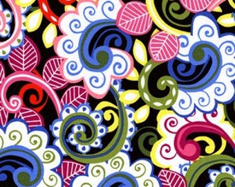 1 yard of Chocolate Garden Collage by Micheal Miller