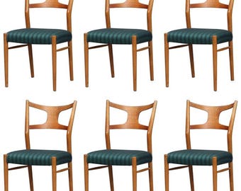 Rare Dining Chairs by Kurt Østervig, Set of Six