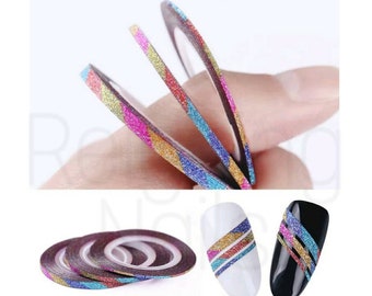 Rainbow Striping Nail Tape| 3 Sizes Available|