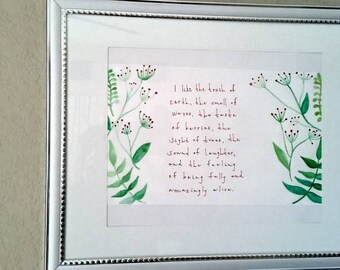 I like... Watercolor framed
