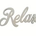 Wooden writing Relax, for DIY decoupage, Creations