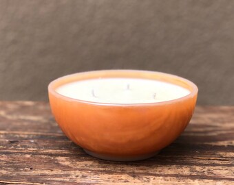 Candle: orange fire king vintage bowl, blood orange scent