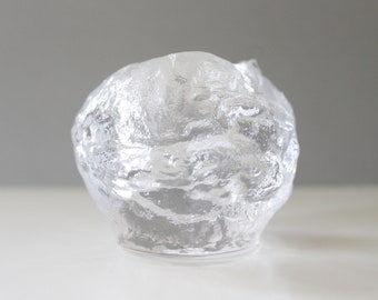 2 Available - Kosta Boda Snowball Glass Candle Holder Ann Warff