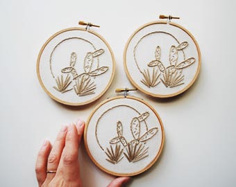 Florida Scrub Inspired Embroidery