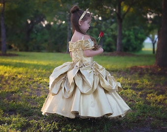 Belle Dress / Disney Princess Dress / Beauty and the Beast Inspired Costume / Ball gown style for toddler, child, girl