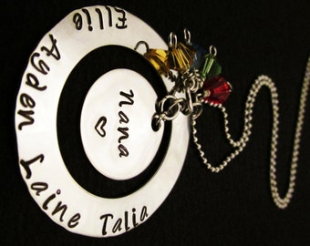 Personalized Jewelry- Hand Stamped Necklace - Nana Necklace - Hand Stamped Jewelry