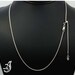 Solid Sterling Silver 3mm Rope Chain, Rhodium Plated Adjustable 14 to 22" Nickle free and Nontarnishing,All in one length