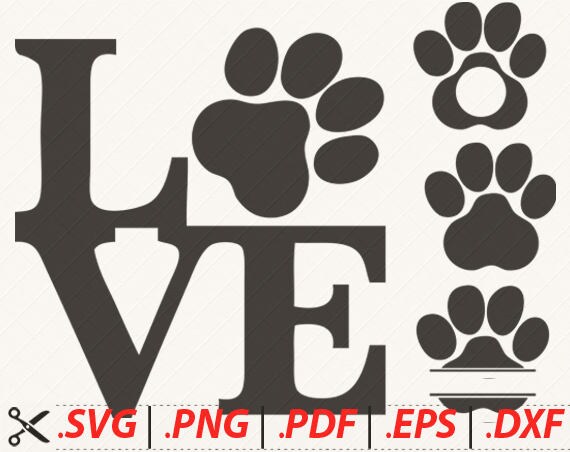 Download Dog Paw SVG Cat Paw SVG Animal Paw SVG Animal Print svg