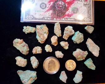 Number 8 Mine Turquoise Rough/Nuggets 1/4lb