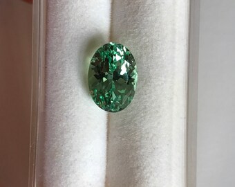 Loupe Clean Mint Green Tsavorite Garnet from Tanzania!
