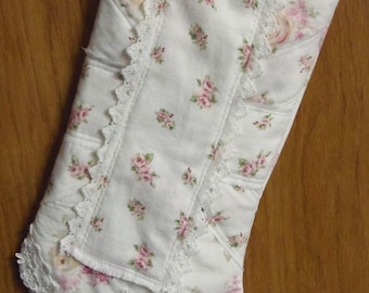 Decorative Anytime Stocking Rachel Ashwell Fabric handmade by sewbuzyb