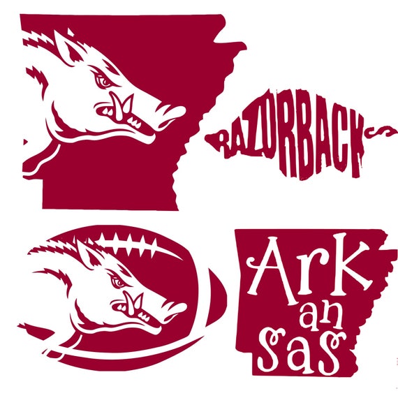 Arkansas Razorback SVG files ALL FOUR