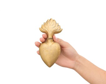 Heart Milagro, Sacred Heart, Gold