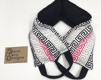 Tribal Neck Heating Pad, Neck Wrap, Heat Pad, Rice Bag, Rice Pack, Heat Pack, Pain Relief, Heat Therapy, Aromatherapy,organic essential oils