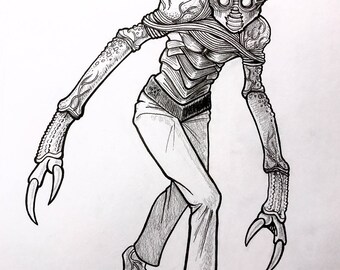 Inktober SotBGC: Day 29. Metaluna-Mutant
