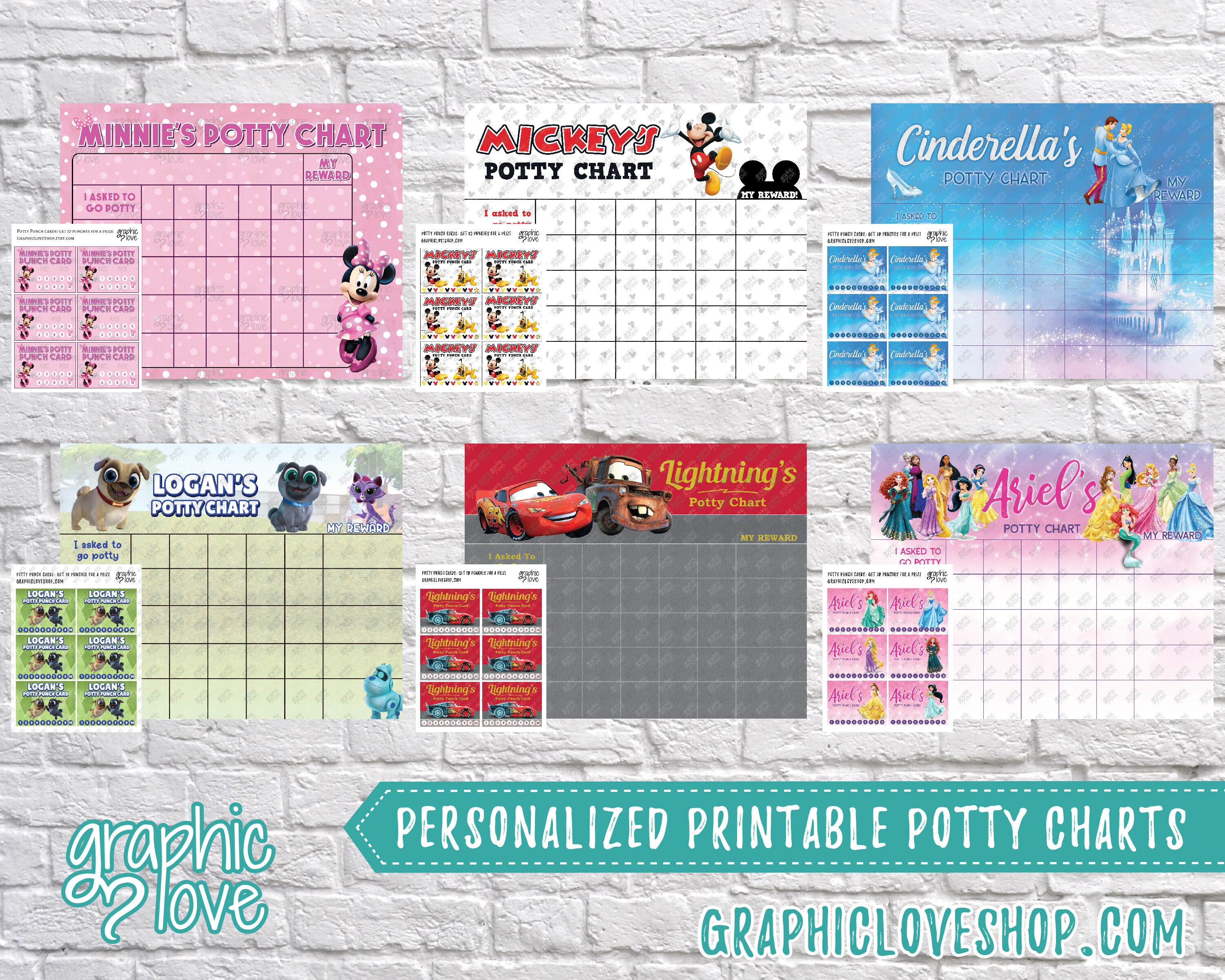 digital personalized character potty training chart free punch cards disney junior nick jr marvel high resolution jpg files