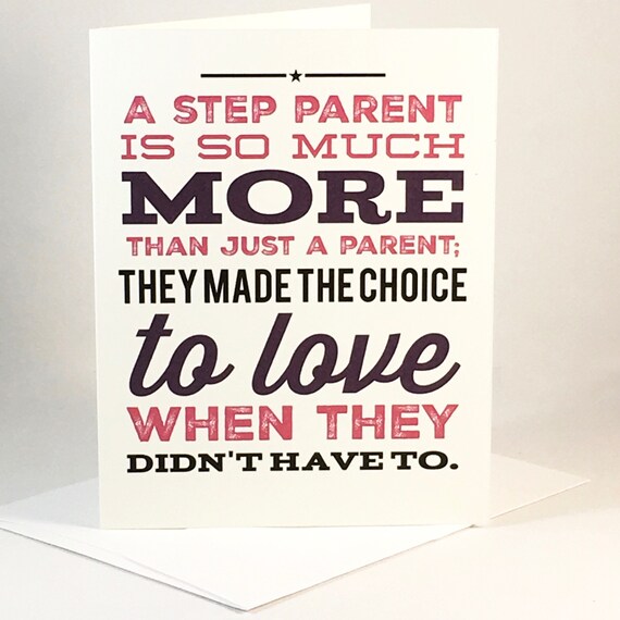 Step Mom Mother's Day Card Mother Birthday For Mom