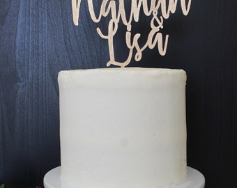Personalized Names Wedding Cake Topper | Custom Name | Marzipan Collection