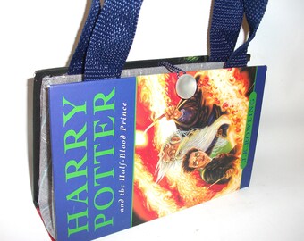 Harry Potter Book Purse Half Blood Prince, Handmade Upcycled Women's Fashion Clutch Handbag
