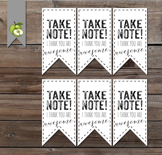 Notebook gift tag Teacher Appreciation week note book thank Notebook gift tag Teacher Appreciation week note book thank