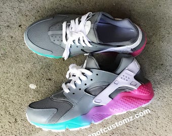 Grey Unicorn Nike Huarache Custom