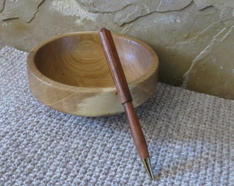 Ball Point Pen - Hand Turned Wood - Granadillo - Black Ink Cartridge