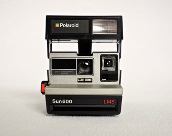 Polaroid Sun 600 LMS Instant Camera in Tested Working Condition with Original Box: 1980s