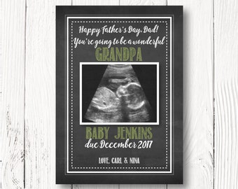 Download Father's Day Pregnancy Announcement Card Grandfather