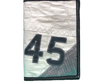 Recycled 45 grey sailcloth iPad case