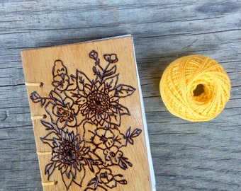 Sunflower Floral Yellow Coptic Bound Journal