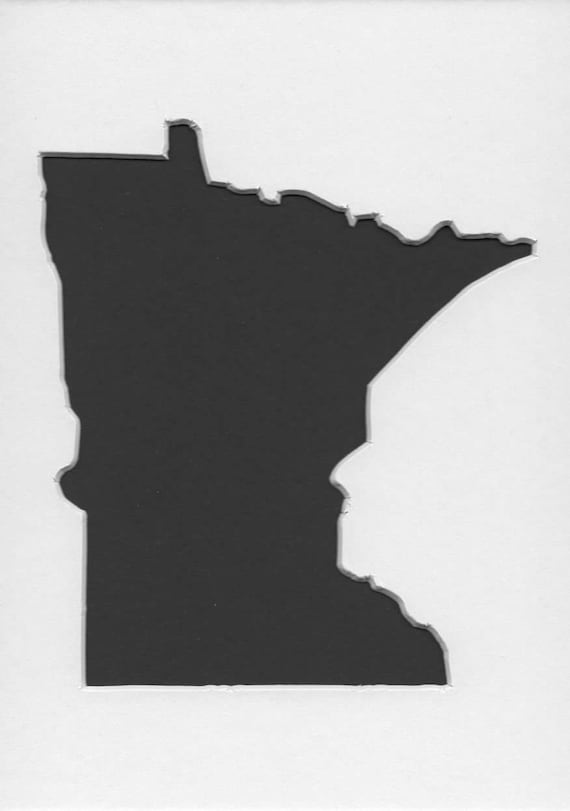 Minnesota Stencil Made from 4 Ply Mat Board