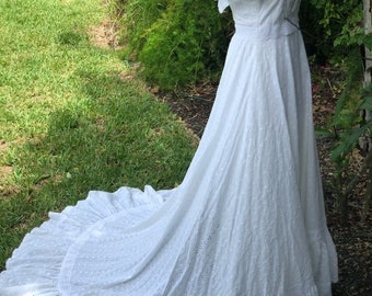 Vintage wedding dress. Boho wedding. Beach wedding dress. Country wedding dress